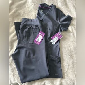 Gray Healing Hands Scrubs